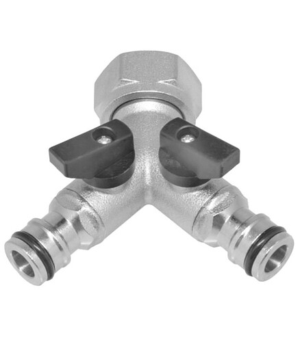 Распределитель 2-канал. латунный MASTERPROF 3/4" 438x503 в Материке