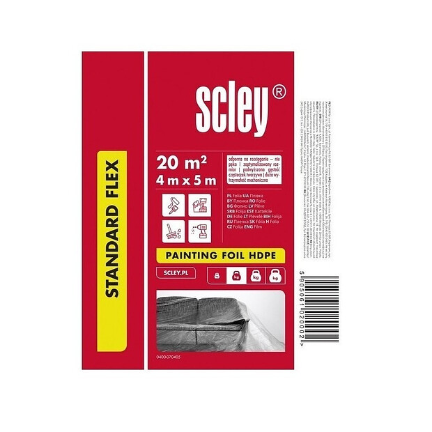 Пленка защитная SCLEY HDPE Standard Flex 6мкм 4х5м