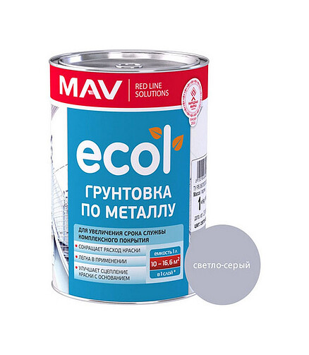 Грунтовка МАВ ГФ-021 светло-серый, 1кг 438x503 в Материке