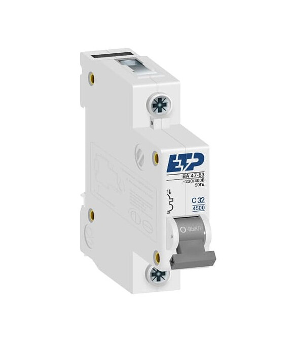 Выключатель автоматический ETP 1П 32А 586x674 Выключатель автоматический ETP 1П 32А 586x674 в Материке