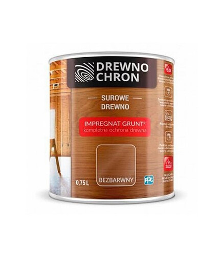 Грунт DREWNOCHRON IMPREGNAT GRUNT EXTRA бесцветный, 0,75л 438x503 в Материке