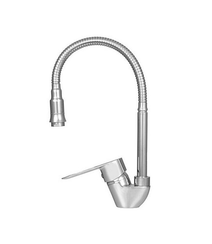 Смеситель WP58240 (для кухни) гибкий излив, ЦИНК 438x503 в Материке