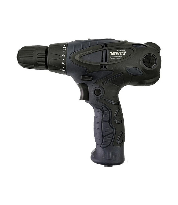 Шуруповерт сетевой WATT WSM-600 600Вт 2ск. 586x674 в Материке