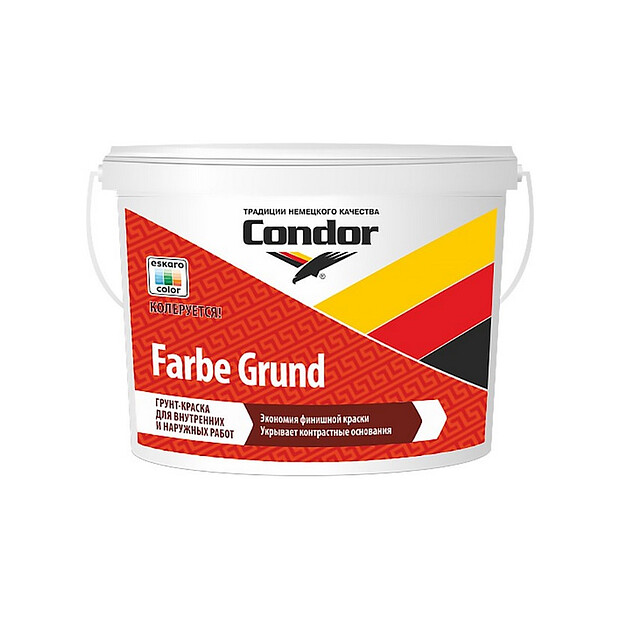 Грунтовка Condor Farbe Grund белая, 3,75кг 620x620 в Материке