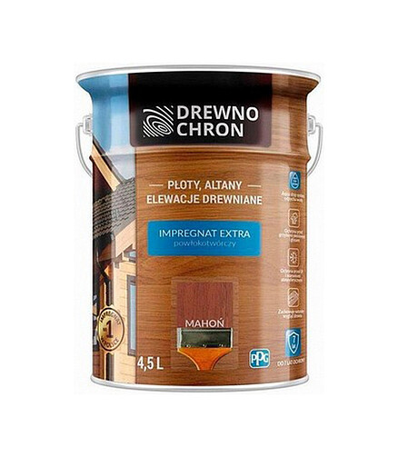 Пропитка DREWNOCHRON IMPREGNAT EXTRA махагон, 4,5л 438x503 в Материке