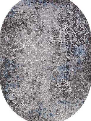 Ковер ARMINA 03852A Blue/Blue 200*290, овал 238x286 в Материке