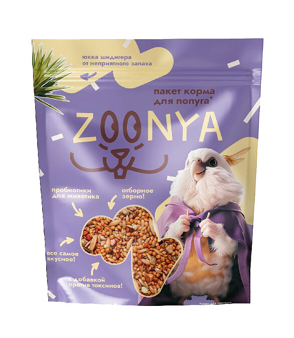 Корм для попугаев Zoonya (0,5кг) 586x674 Корм для попугаев Zoonya (0,5кг) 586x674 в Материке
