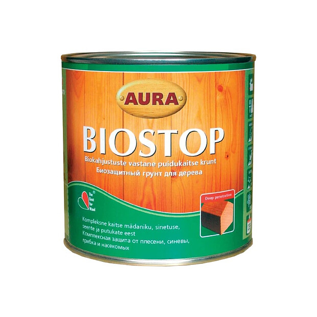 Грунт-антисептик Biostop 0,9л