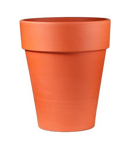 Горшок NATUR XL (21x25см) терракота кирпичный T-143-001-21 438x503 в Материке