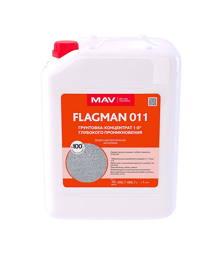 Грунтовка МАВ Flagman 11 концентрат (1:7), 1л 438x503 в Материке