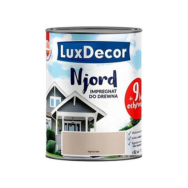 Краска LuxDecor Njord антисептик д/древесины Туманный луг 0,75л