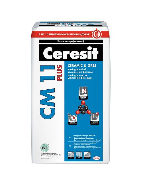 Клей CERESIT CM 11 plus для плитки, 25кг 495x660 Клей CERESIT CM 11 plus для плитки, 25кг 495x660 в Материке