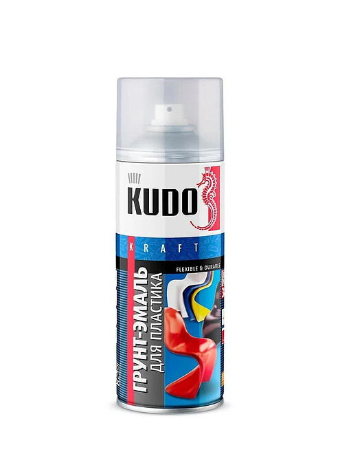 Грунт-эмаль KUDO для пластика белая, 520мл 495x660 Грунт-эмаль KUDO для пластика белая, 520мл 495x660 в Материке