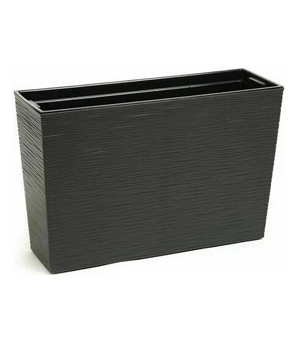 Кашпо WERBENA DLUTO с вкладышем (56x19x36см) пластик графит LA631-50 586x674 Кашпо WERBENA DLUTO с вкладышем (56x19x36см) пластик графит LA631-50 586x674 в Материке