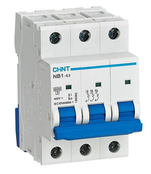 Выключатель автоматический CHINT NB1-63 3P 40А 586x674 Выключатель автоматический CHINT NB1-63 3P 40А 586x674 в Материке