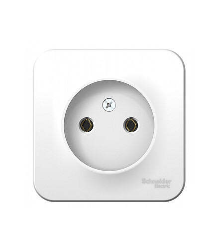 Розетка ОУ SE BLANCA BLNRA000111 1мест. белый 438x503 в Материке - Вариант 2