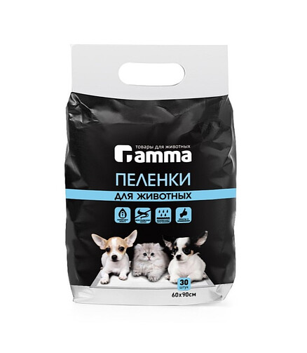 Пеленки для животных, 600*900мм (уп=30шт) 438x503 в Материке