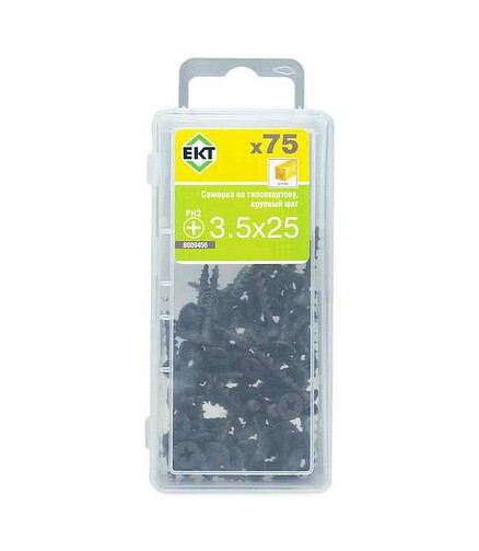 Саморез для ГИПСОКАРТОНА, крупный шаг, по ДЕРЕВУ 3,5х25 (уп=75шт)_BOX 438x503 в Материке - Вариант 2