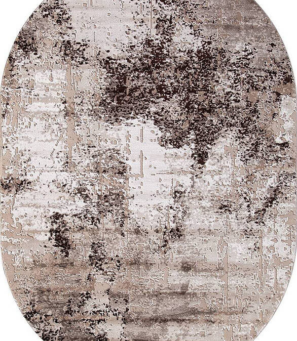 Ковер ARMINA 04047B Dark Brown 80*150, овал 586x674 Ковер ARMINA 04047B Dark Brown 80*150, овал 586x674 в Материке