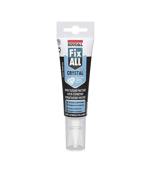 Клей-герметик SOUDAL Fix All Crystal прозрачный, 125мл 586x674 Клей-герметик SOUDAL Fix All Crystal прозрачный, 125мл 586x674 в Материке