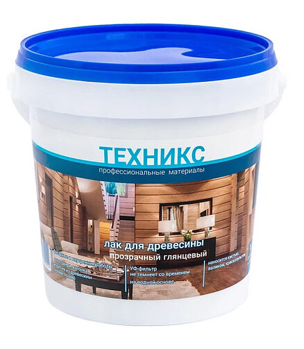 Лак ТЕХНИКС акриловый глянцевый, 1кг 438x503 в Материке