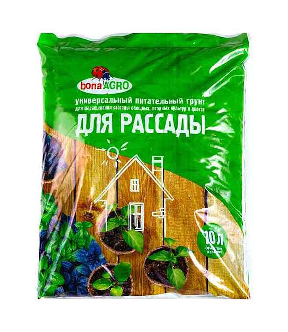Грунт bonaAGRO для Рассады питательный (10л) 586x674 Грунт bonaAGRO для Рассады питательный (10л) 586x674 в Материке