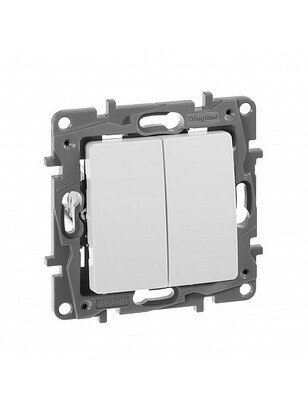 Выключатель прох. Legrand ETIKA 672212 2кл. белый 238x286 в Материке - Вариант 2
