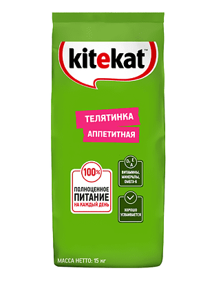 Корм для кошек KITEKAT Аппетитная Телятинка (15кг) 238x286 в Материке