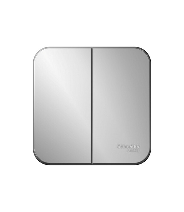 Выключатель ОУ SE BLANCA BLNVA105013 2кл. алюмин. 586x674 Выключатель ОУ SE BLANCA BLNVA105013 2кл. алюмин. 586x674 в Материке
