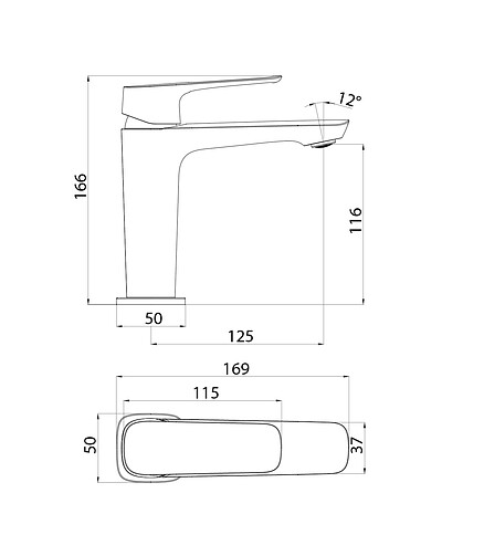 Смеситель SIGN SIGSB00i01 (для умывальника) 438x503 в Материке - Вариант 3