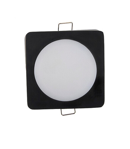 Светильник встраив. General GLP-DECO-S2 светодиод. 7W/IP40 черн. 438x503 в Материке