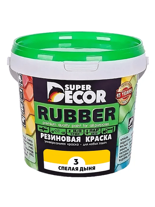 Краска резиновая SUPER DECOR №03 Спелая дыня, 1кг 495x660 Краска резиновая SUPER DECOR №03 Спелая дыня, 1кг 495x660 в Материке