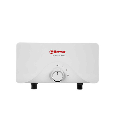 Электроводонагреватель THERMEX CITY 6500 (3,0/3,5/6,5 кВт) проточный кухня-душ 438x503 в Материке