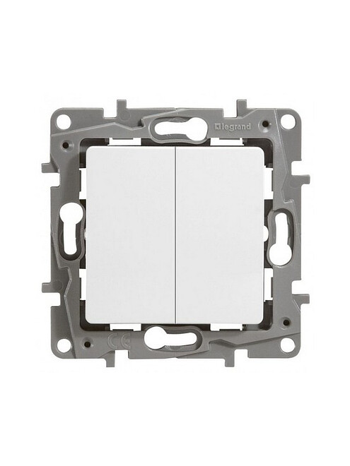 Выключатель прох. Legrand ETIKA 672212 2кл. белый 495x660 в Материке