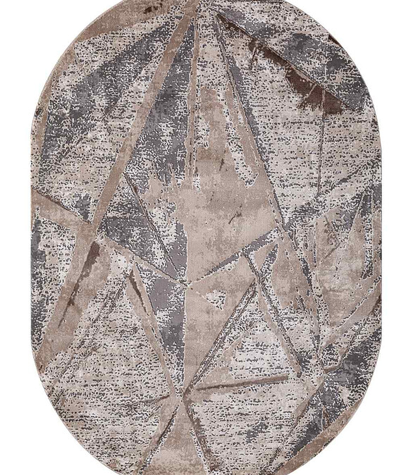 Ковер ARMINA 04022C Grey/Brown 80*150, овал 586x674 в Материке