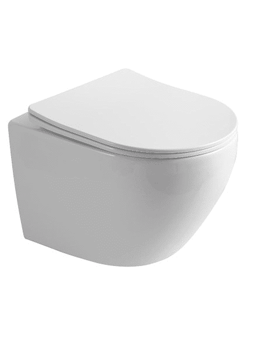 Унитаз PURA AC010E подвесной безободковый с сиденьем Duroplast S-Close E-Fix 495x660 Унитаз PURA AC010E подвесной безободковый с сиденьем Duroplast S-Close E-Fix 495x660 в Материке