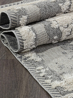 Ковер TUNIS 5758A White/L.Grey 152*230 238x286 в Материке - Вариант 2