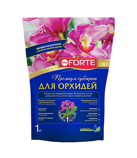 Субстрат для орхидей BONA FORTE (1л) 438x503 в Материке
