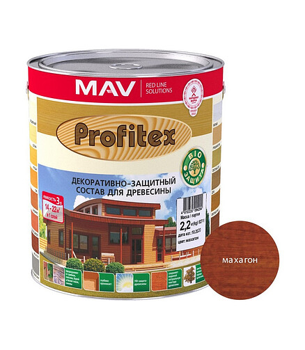 Пропитка Profitex махагон, 2,2кг 438x503 в Материке