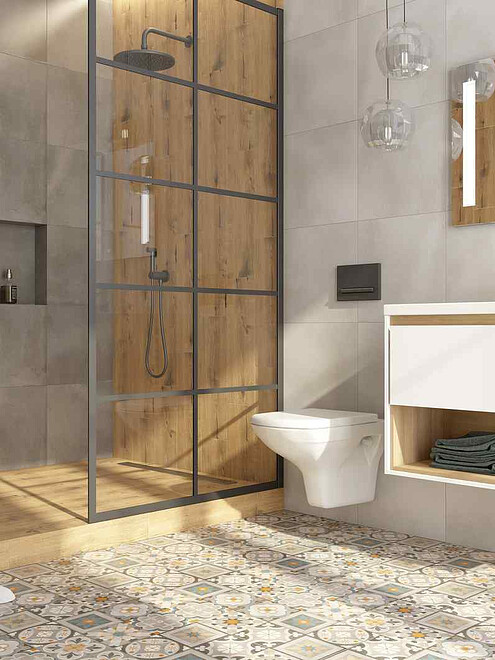 Керамогранит Cersanit LOFT 42х42 см 1,58 м2 цвет серый 495x660 Керамогранит Cersanit LOFT 42х42 см 1,58 м2 цвет серый 495x660 в Материке