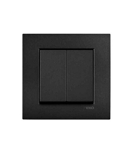 Выключатель Viko NOVELLA 92105502 2кл. черный 438x503 в Материке