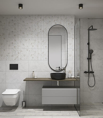 Плитка Cersanit TENERO 29,8х59,8см 1,425м2 цвет цветы 438x503 в Материке