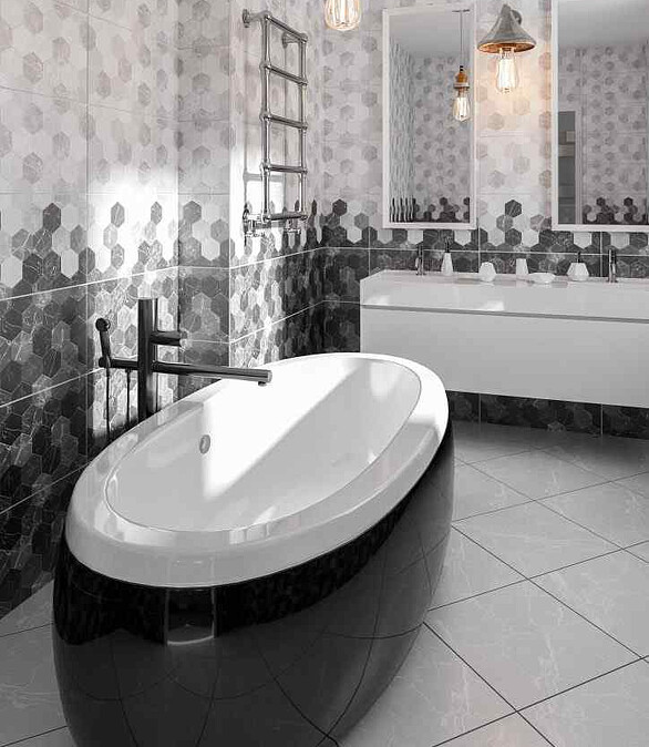 Плитка Beryoza Ceramica ДАЙКИРИ 30x60см 1,62м2 цвет черный декор 586x674 Плитка Beryoza Ceramica ДАЙКИРИ 30x60см 1,62м2 цвет черный декор 586x674 в Материке