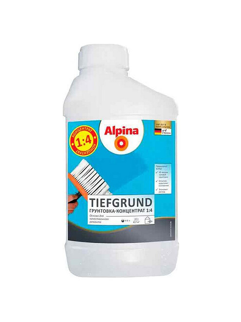 Грунтовка Alpina Tiefgrund концентрат, 1л / 1,02кг 495x660 Грунтовка Alpina Tiefgrund концентрат, 1л / 1,02кг 495x660 в Материке