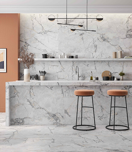 Керамогранит Geotiles BORGIA 60х120 см 1,44 м2 цвет blanco 438x503 в Материке