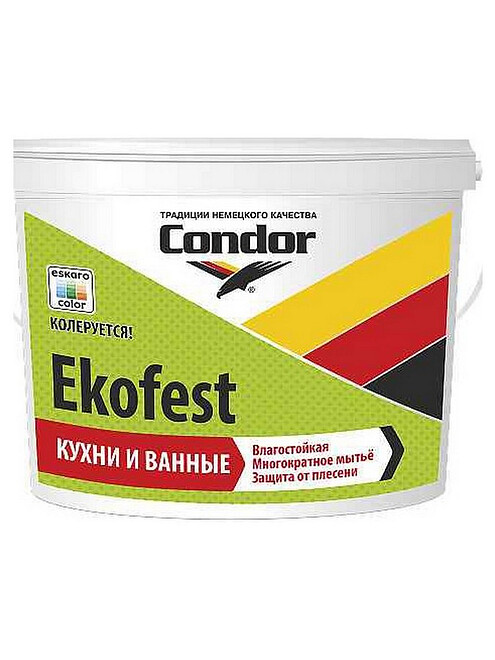 Краска Condor Ekofest ТР глубокоматовая, 6кг 495x660 Краска Condor Ekofest ТР глубокоматовая, 6кг 495x660 в Материке