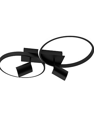 Светильник потолочный X60081/2+2 65W черн. 238x286 в Материке