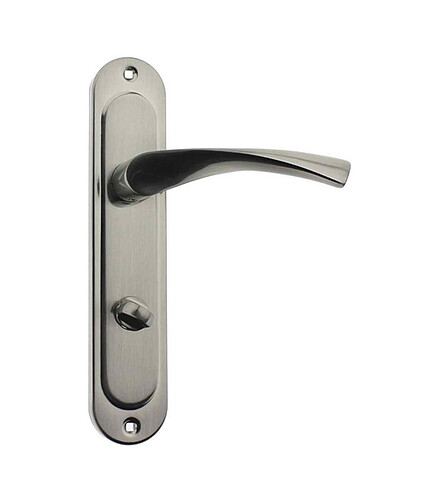 Ручка дверная на планке LOCKIT с WC заверткой LOCKit 7504 SN (уп=2шт) 438x503 в Материке