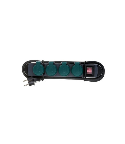 Удлинитель ELECTRALINE 62185 4роз. 1,8м с/з выкл. 3х1,5 IP44 438x503 в Материке