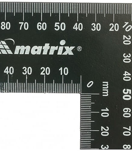 Угольник цельнометалл. MATRIX 400х600мм 438x503 в Материке - Вариант 2